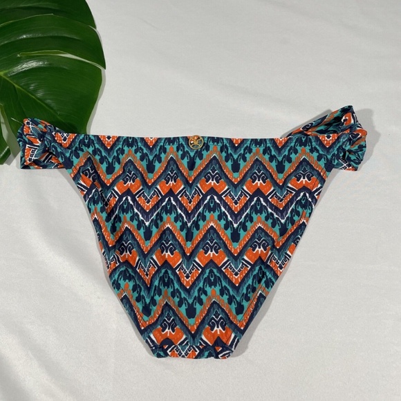 NEW ViX [ Medium ] Chevron Loop Bikini Bottom‎ in Green/ Orange - Picture 4 of 8